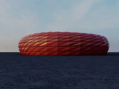 exterior stadium model 3D model