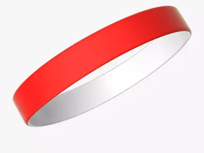 Wristband orange ring 3D model