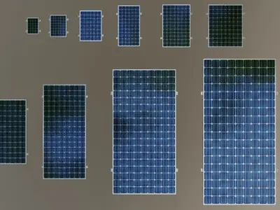 All Dimensions Solar Panel 3D model
