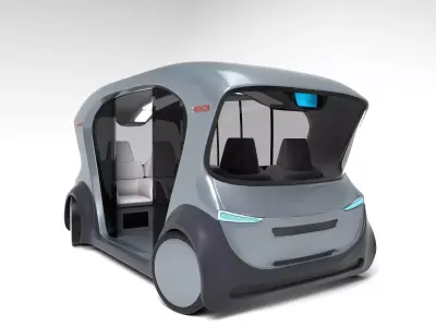 Autonomous Bosch Shuttle Car 3D model