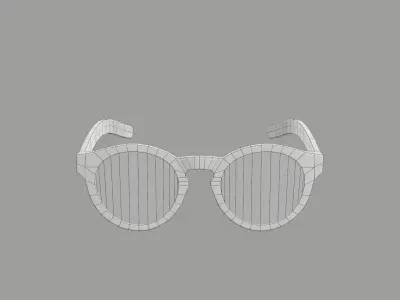 Sunglass for game engines Low-poly 3D model