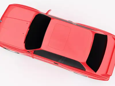 BMW M3 Coupe E30 1986 Low-poly 3D model