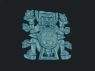 Tlaltecuhtli - Aztec Deity 3D print model