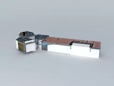 Component of K. Zipernowsky Technical Secondary School, Pécs Free 3D model