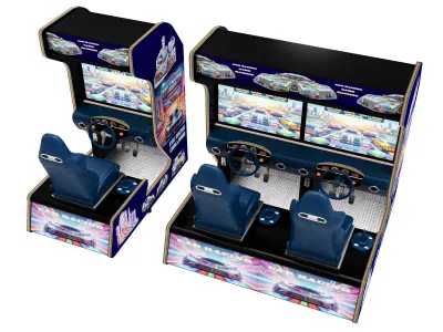 Arcade Game  Simulator Car Racing Machine 3D model