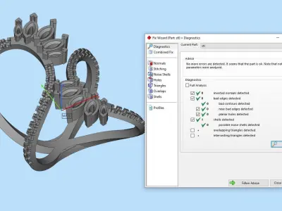 Gold ring  Jewelry 3D print model 2