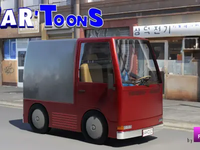 CarToon Van 3D model