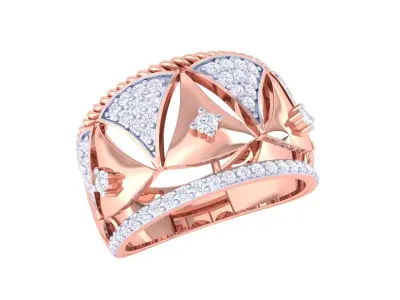 DIAMOND RING 3D print model 17