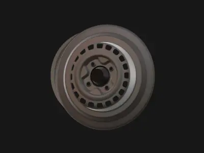Volkswagen Steelie Wheel Free 3D print model