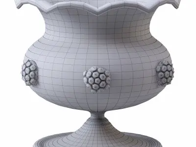 Salviati Murano Red Art Glass Pedestal Bowl circa 1950 1960 3D model