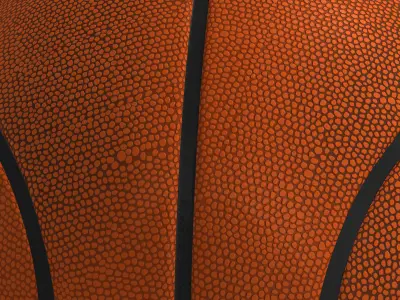 Basketball orange Low-poly 3D model