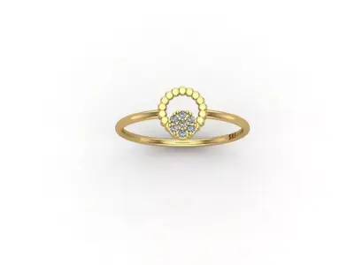 gold ring pint model 3d stl 3D print model get