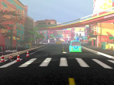 Asset - Cartoons - Street 3D Model Low-poly 3D model