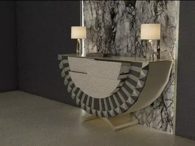 CONSOLE TABLE WITH DETAILES  3D model