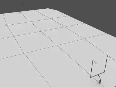 Football Field American 3D model