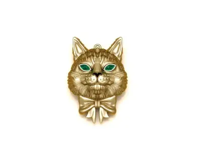 CAT NECKLACE 3D model