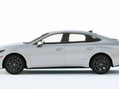 Hyundai Sonata hybrid 2020 3D model