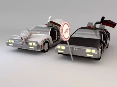 car traffic Low-poly 3D model