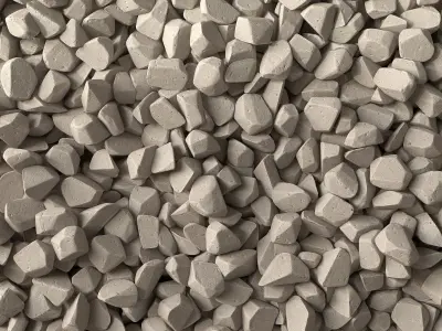 Gravel small crumb decor n1 3D model