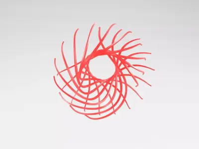 Abstract Shape v2 003 Low-poly 3D model
