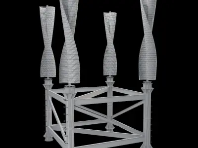 Vertical Wind Generator Windside WS-4 3D model