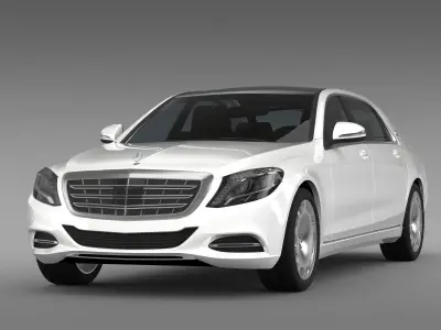 Mercedes Maybach S500 X222 2015 3D model