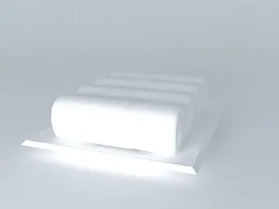 towels three rolls of paper Free 3D model