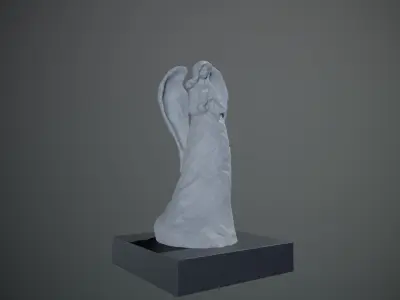 3D Printable Angel Statue Spiritual Decor 3D print model