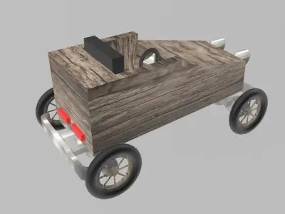 Soapbox Racing Car 1 3D model