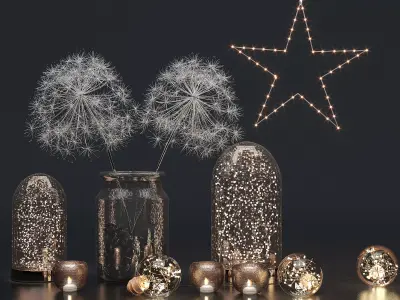 Christmas Gold Set 3D model