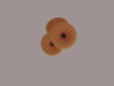 Vase with Flower 3D model