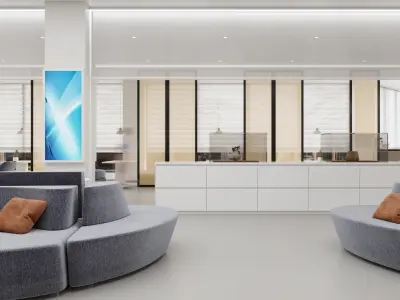 Public Space interior 3D model