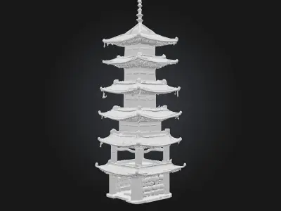Pagoda of Lights  Radiant Temple of Serenity 3D model