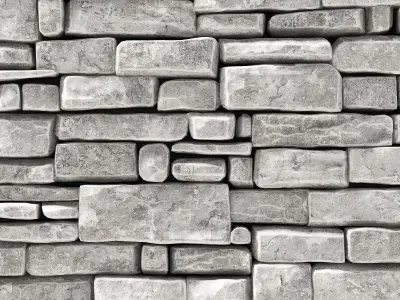 Wall stone clincer rock decor n2 3D model