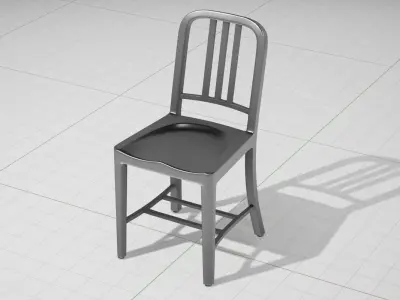 1006 Navy Side Chair UE4 3D model