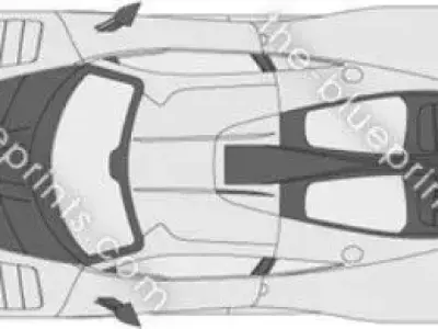 A mercedes benz hyper car Low-poly 3D model
