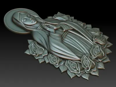 Virgin Mary 18 3D print model
