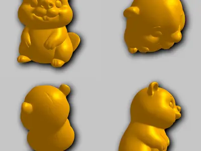 Beaver - Kawaii Animals Collection 3D print model