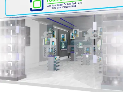 Interior Shop Market a561c 3D model