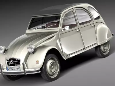 Citroen 2CV 1948-1990 3D model