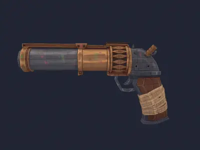 Jinx  Arcane Zapper Low-poly 3D model