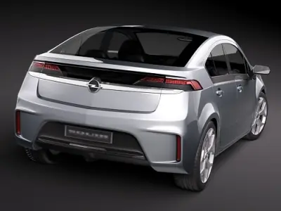 Opel Ampera Silver 3D model
