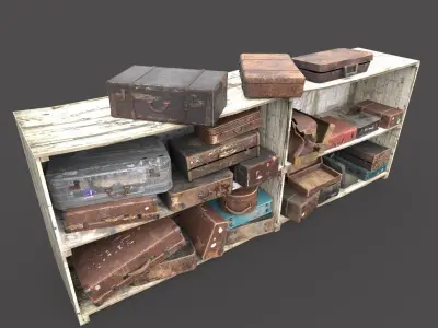 Old Suitcase Locker  3D model