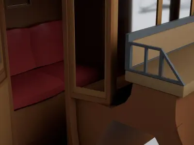 3 Carriage Collection - Game Ready 3D model