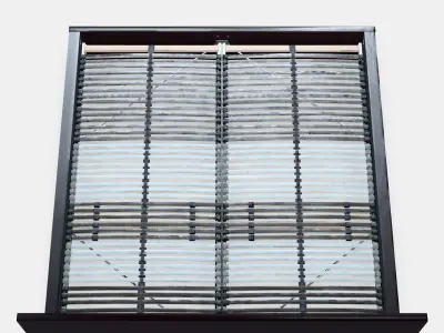 MALM Bed frame high 68 Low-poly 3D model