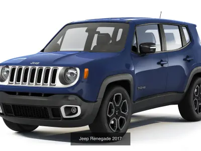 Set of SUVs of the Jeep brand 3D Model Pack