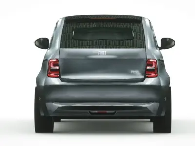 Fiat 500 cabrio 2020 Low-poly 3D model