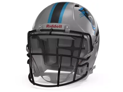 Carolina Panthers American Football Helmet 3D model
