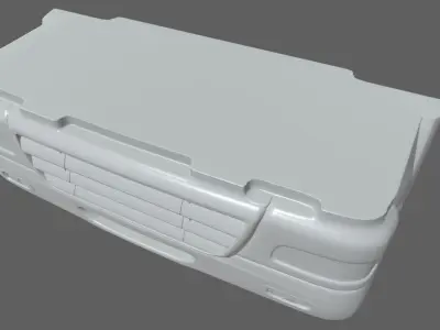 Truck Bumper Low-poly 3D model