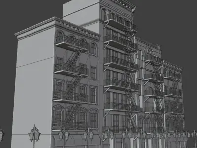 Building Free low-poly 3D model buy